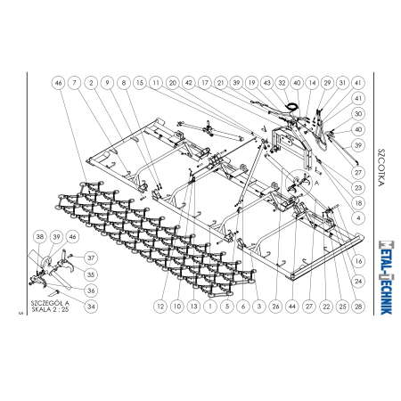 Katalog części zamiennych Włóka łąkowa ciężka 5000-4